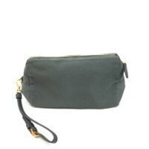 Prada gray pouch nylon